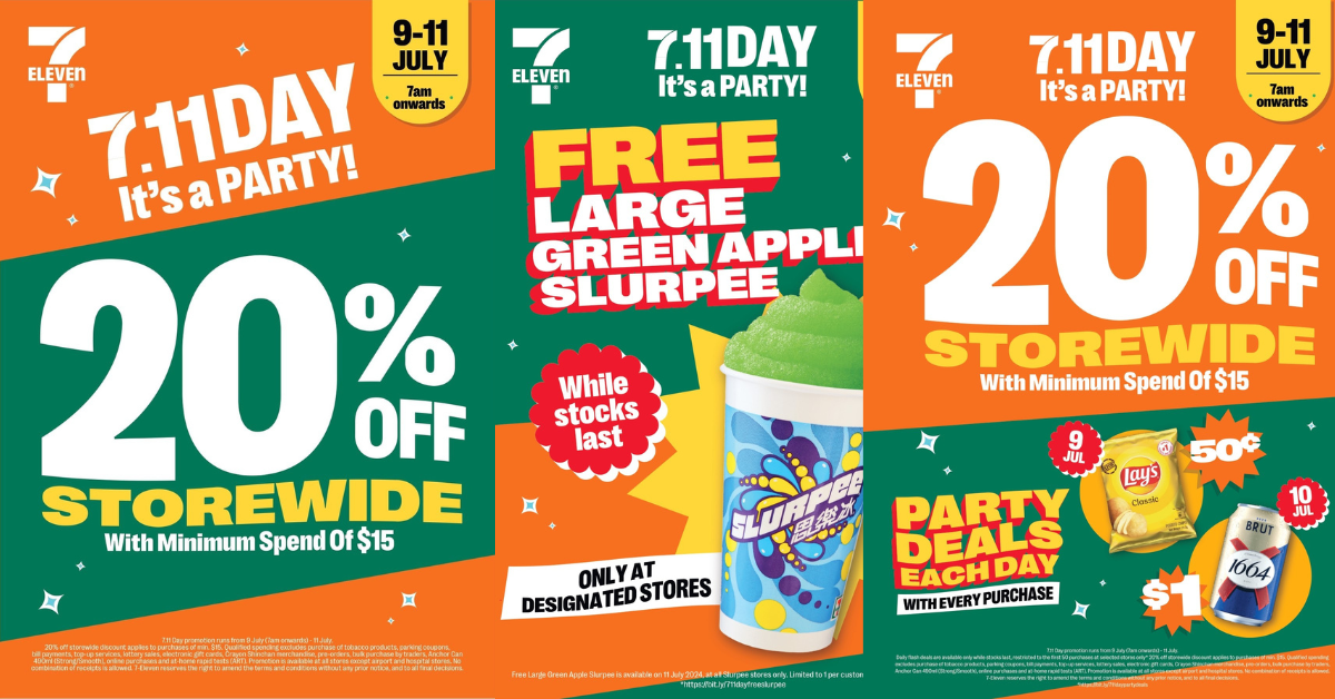 Join 7-Eleven's party with free Slurpee this 7.11 Day!