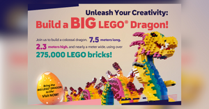 Build a Giant LEGO® Dragon at LEGOLAND® Malaysia Resort and Win Exclusive Prizes!