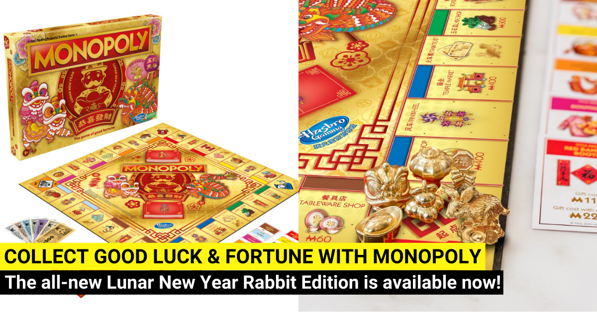 Monopoly Introduces Monopoly Lunar New Year Rabbit Edition Gold Piec