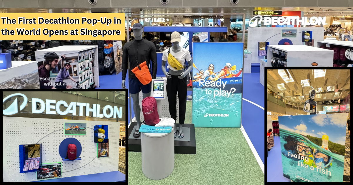 The First Decathlon Pop-Up in the World Opens at Singapore Changi Airport Transit Area