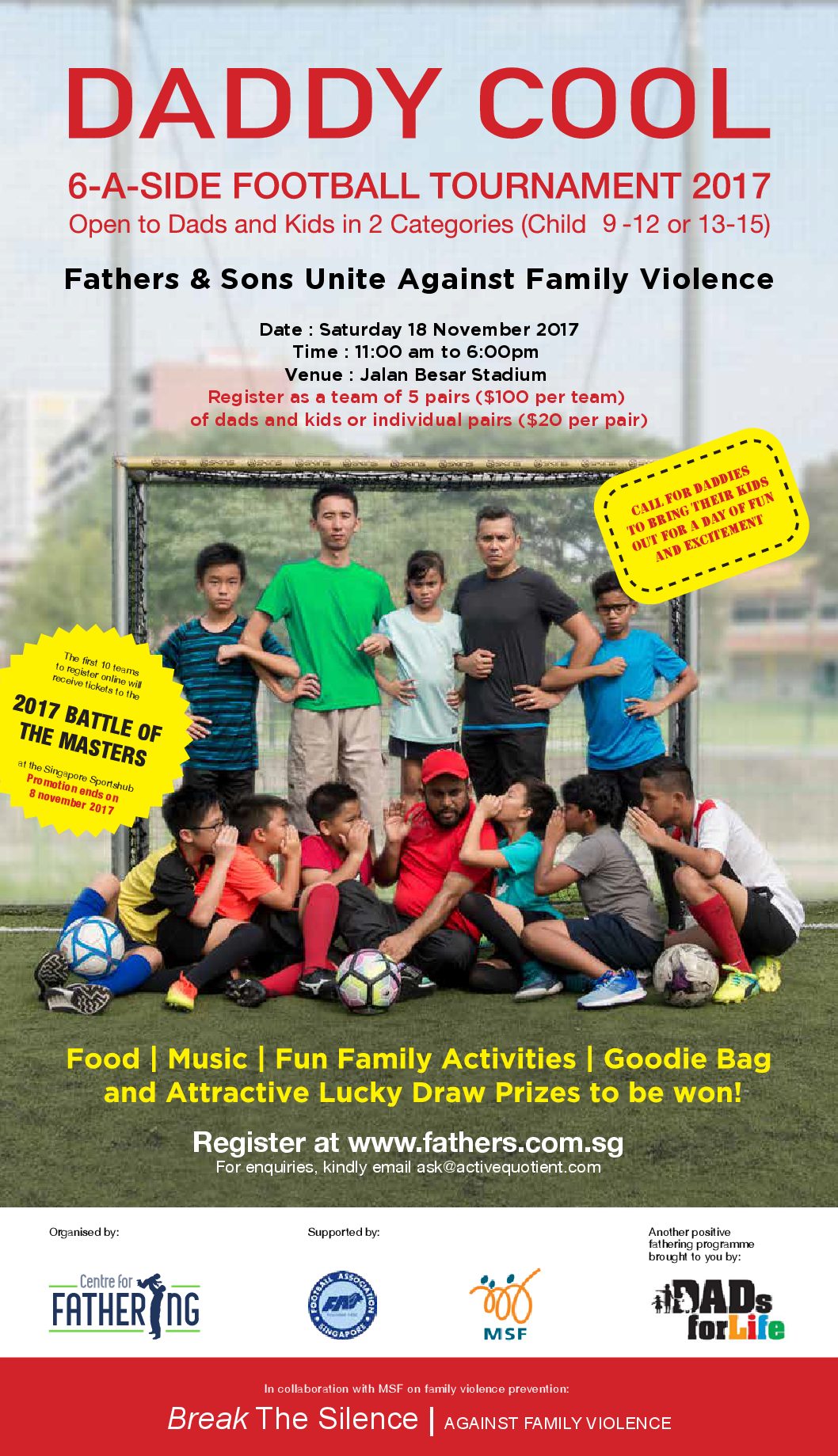 Things to do this Weekend: Daddy Cool 6-a-side Football Tournament