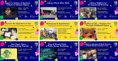 National Library Board Presents: Re:Play AT SG | A Series Of Family-Friendly Programmes, Performances, Workshops And More!