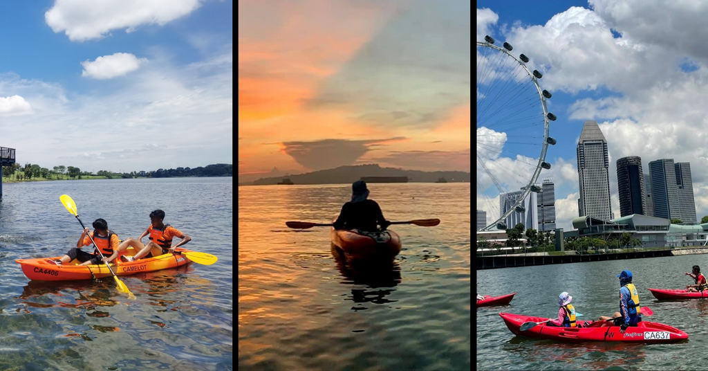 Sentosa Kayaking 4 hours [Experience Kayak Fishing in Sentosa: Day, Sunset  and Night Adventure Tour]