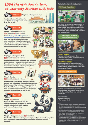 6D5N Chengdu Panda Family Tour - A Curated Experiential Learning Tour for Families