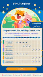 LingoAce Year-End Online Holiday Camp (4- 11 Years Old)