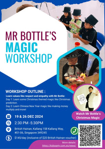 Mr Bottle's Holiday Magic Workshop (6-12 Years Old)