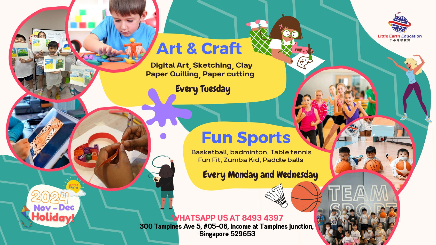 November & December Holiday Programme: Tuition + Fun Activities (K2 - P6)